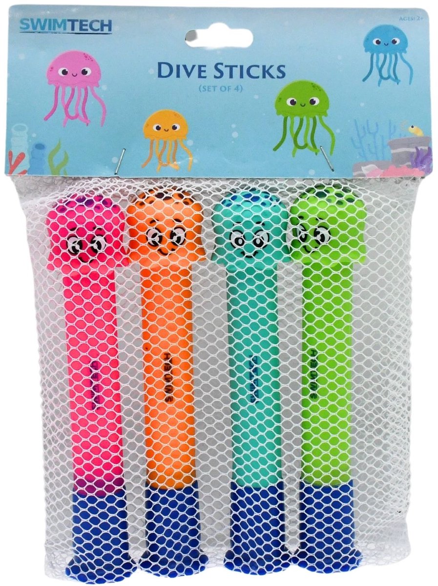SwimTech - duikstaven - set van 4