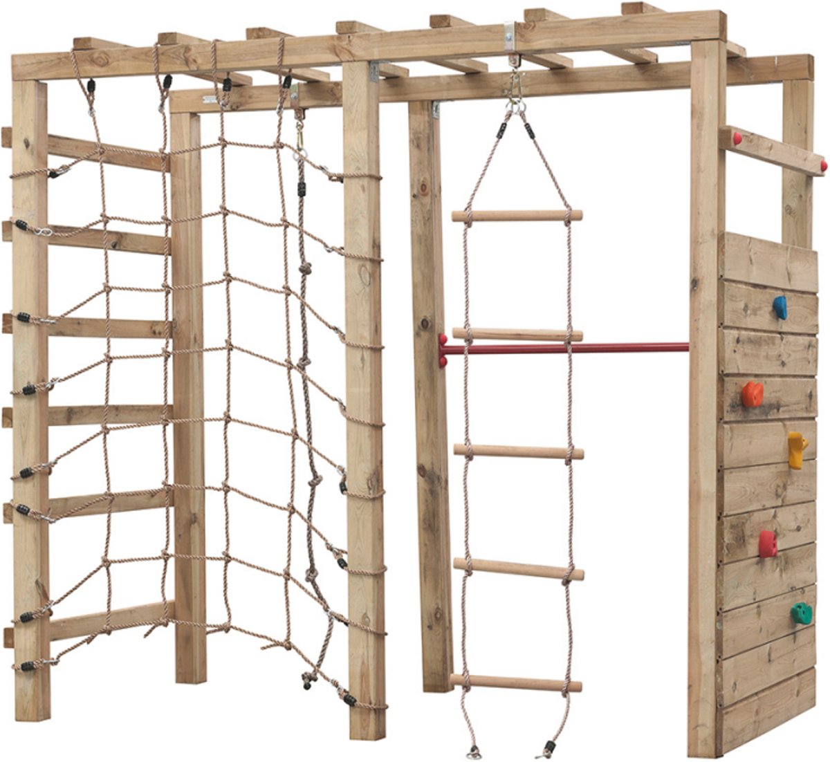 Swing King klimtoestel hout Bokito 240cm - met accessoires