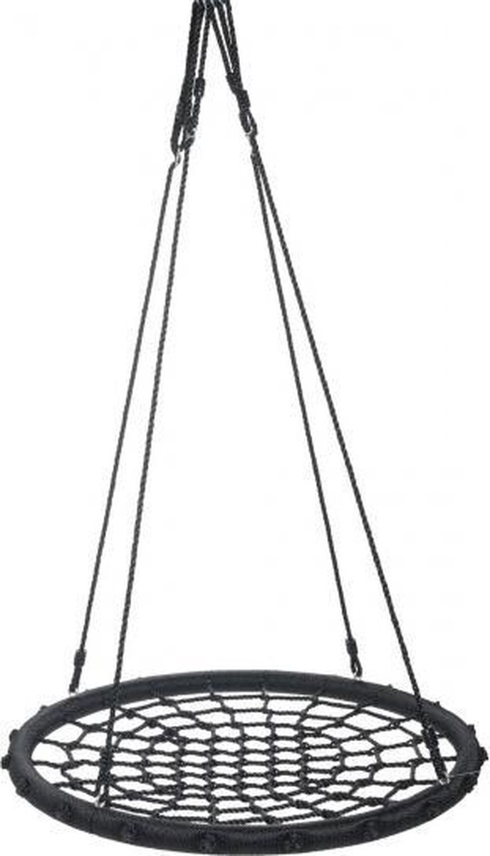 nestschommel 60 cm polyethyleen zwart