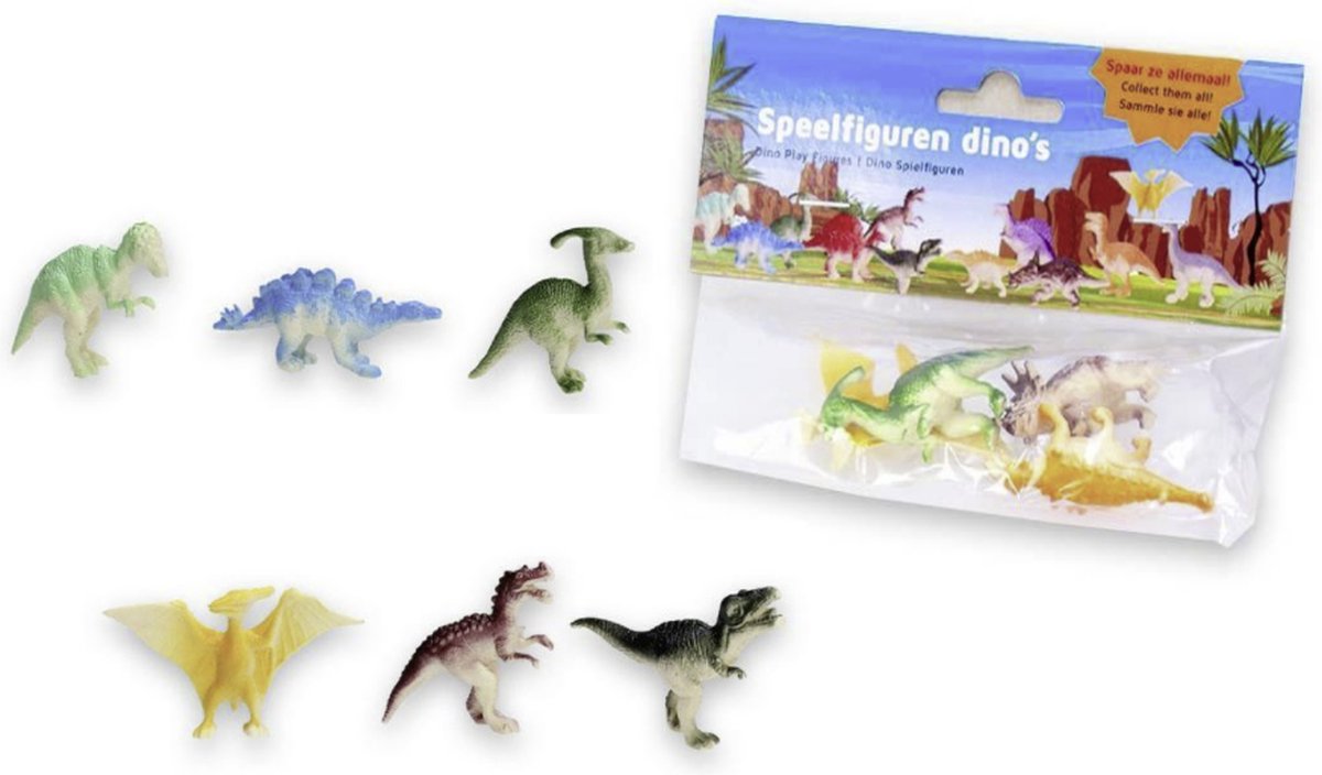 Mini Dinosaurus - 4 Stuks in zakje