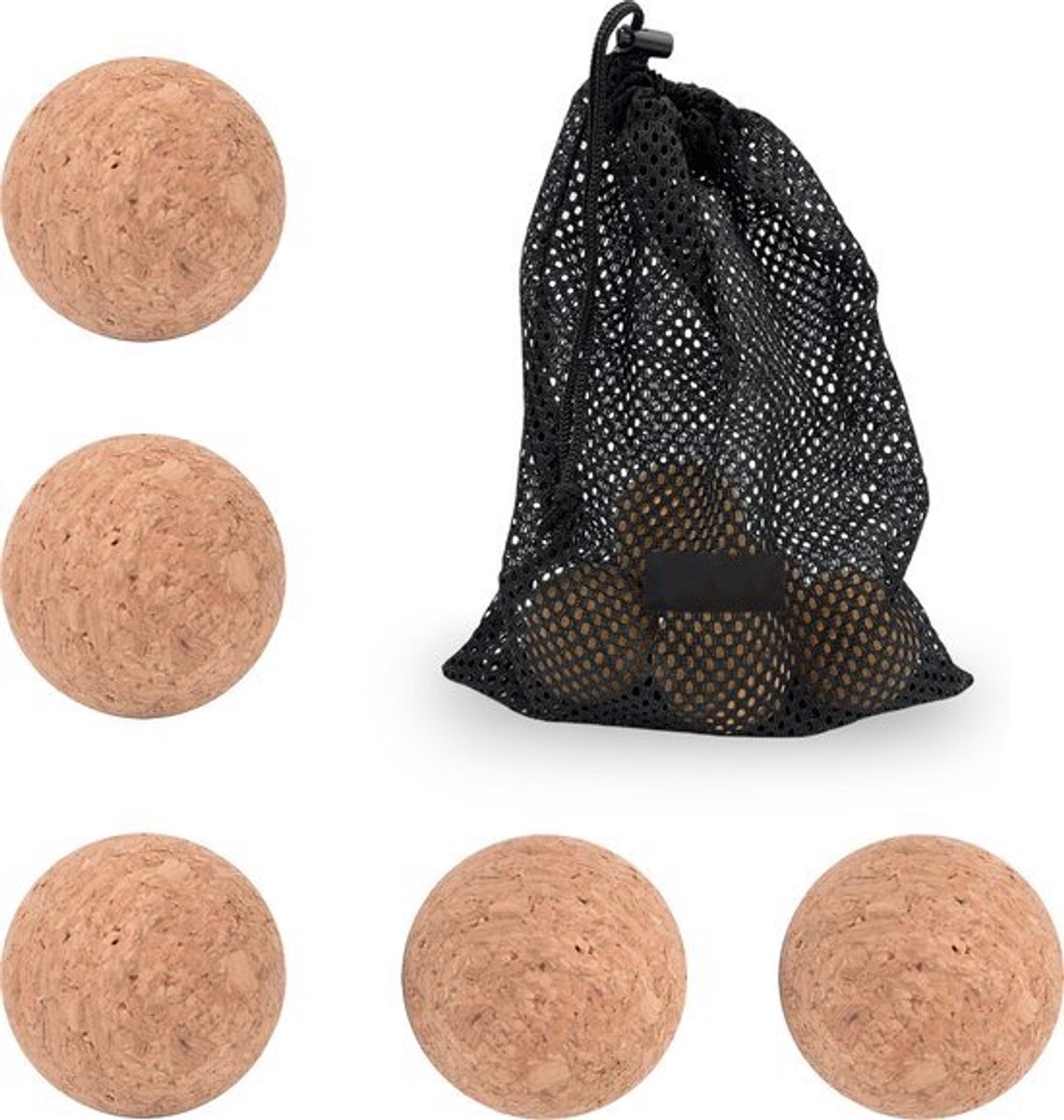 Syllio Tafelvoetbal Balletjes Kurk - 5 stuks - 36mm Tafelvoetbal bal - Voetbaltafel - Tafelvoetbalspel