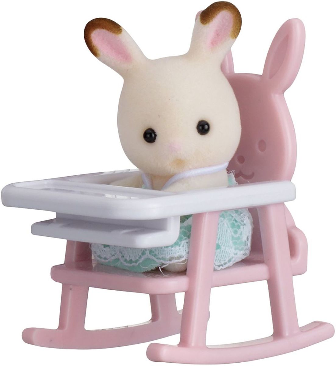 Sylvanian families Draagbox ( Konijn op babystoeltje