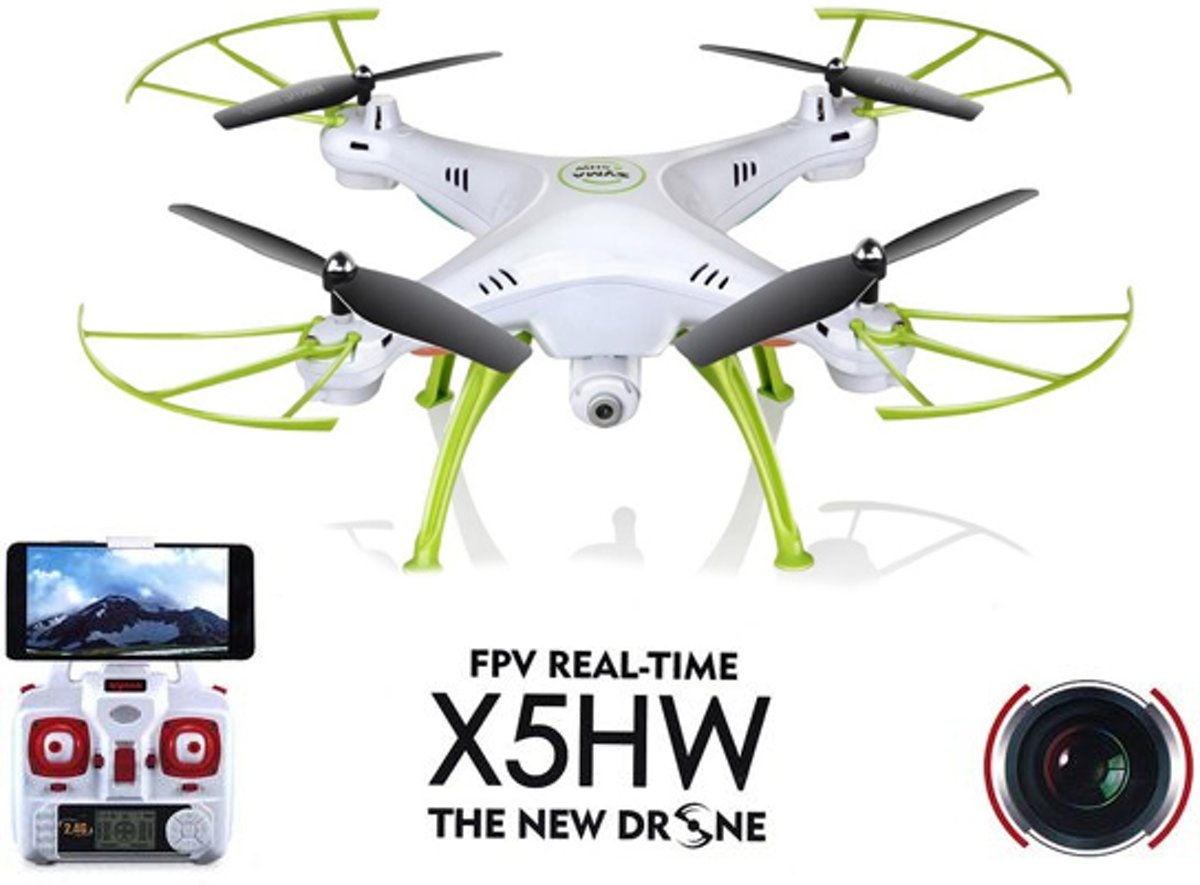 Syma X5HW drone met HD camera FPV live wifi quadcopter -wit