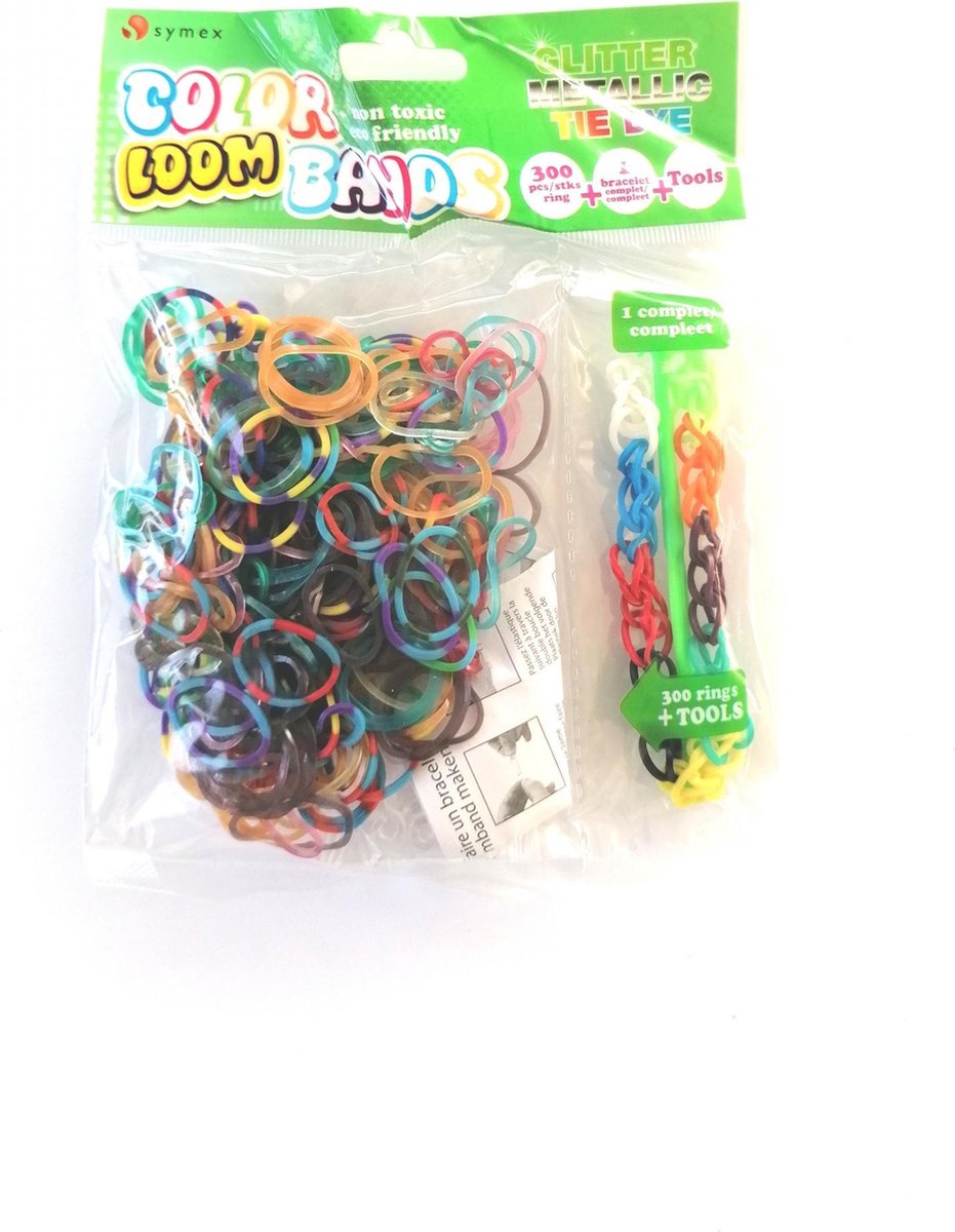 Symex Loombandjes Kit-glitter Junior Rubber 301-delig