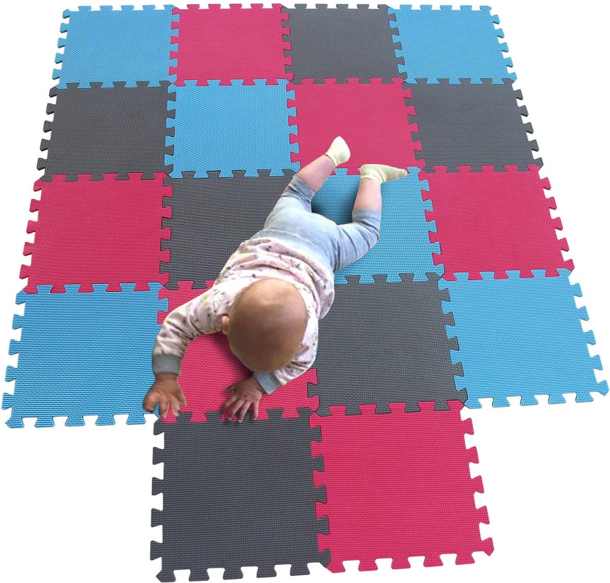 Synx Tools - Baby Speelmat 36Delig - Speelmatten 36 Stuks - Fitnessmatten - Sport en bewegen - Speelgoed - Kinderspeelgoed mat - Baby spullen