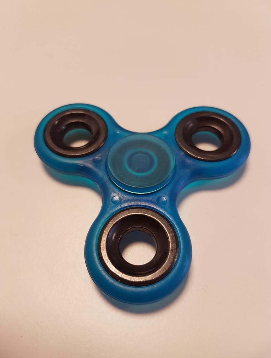 Fidget Spinner Glow in the dark Blauw