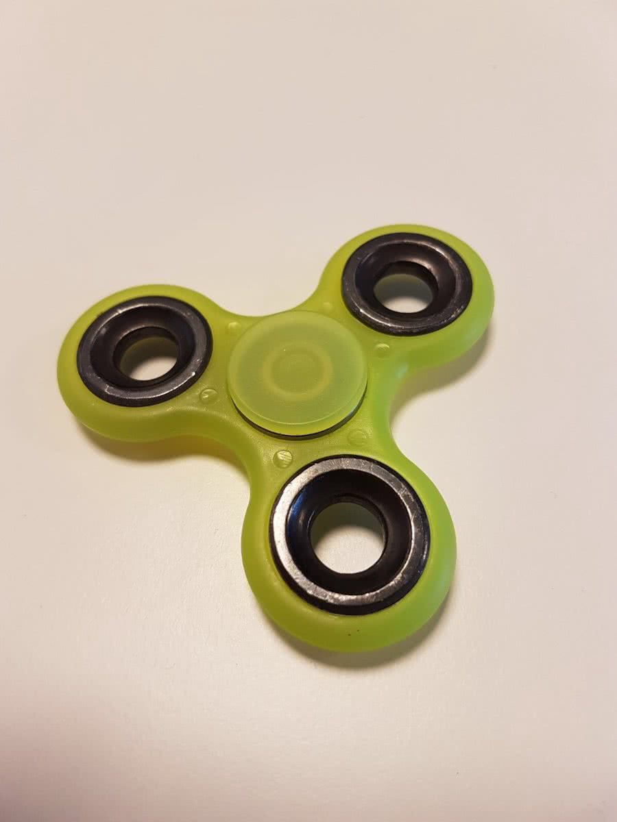 Fidget Spinner Glow in the dark Geel - 3 STUKS!!!