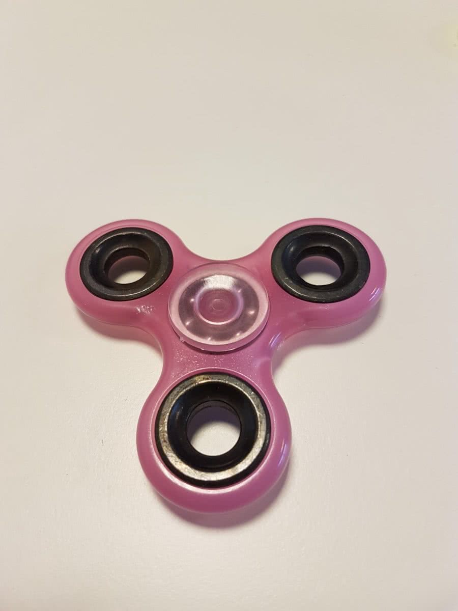 Fidget Spinner Glow in the dark  Roze