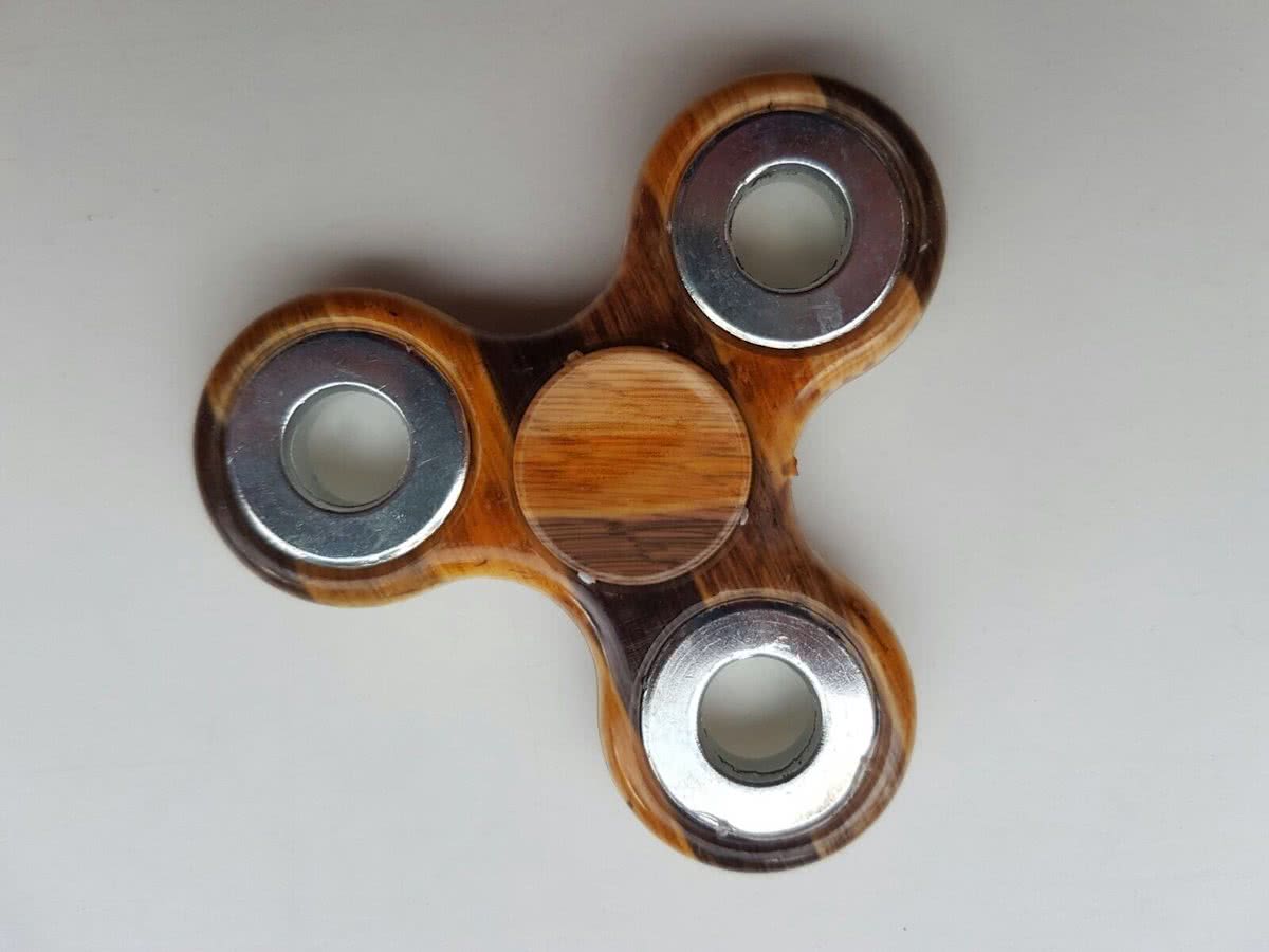 Fidget Spinner Houtnerf structuur - 3 STUKS!!!