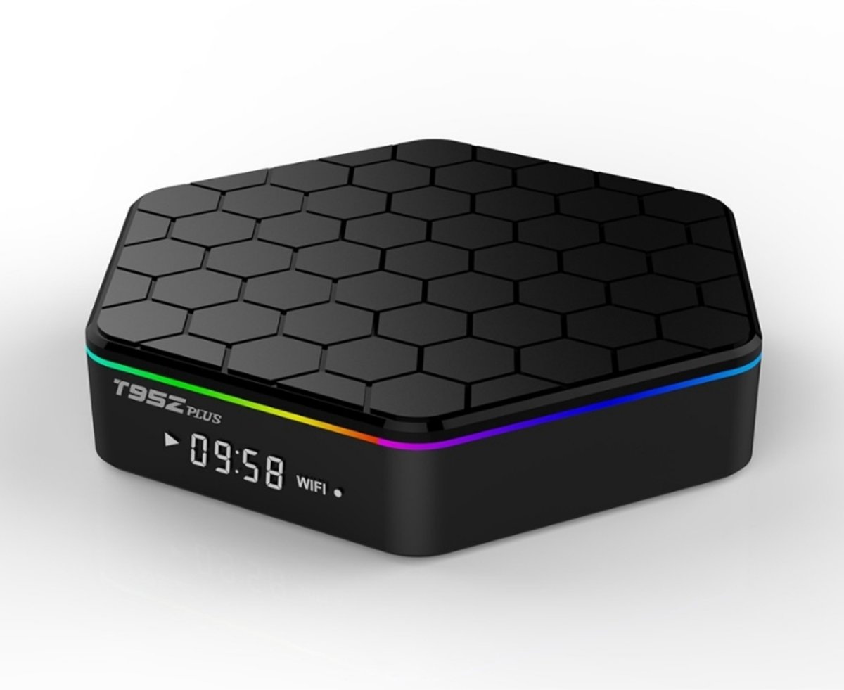 Android TV Box T95Z PLUS 3/32GB met 4K + Rii i8 Toetsenbord Zwart