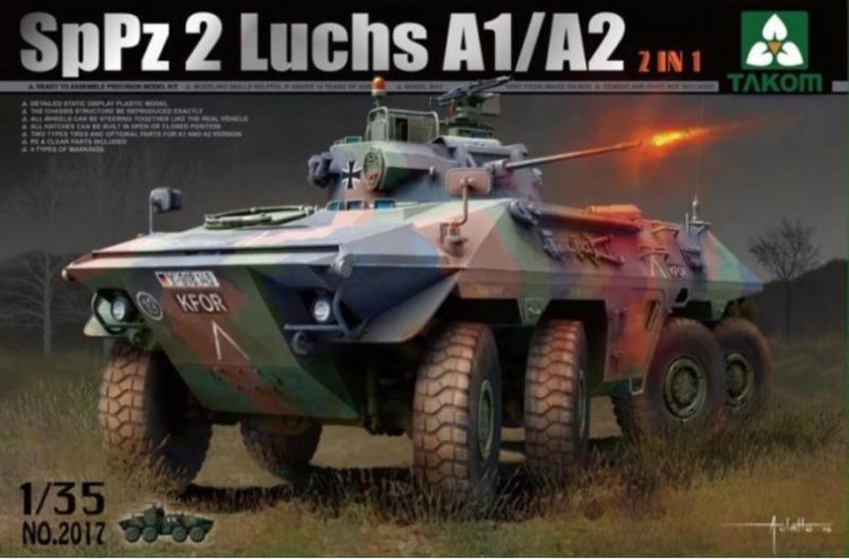 Sppz 2 Luchs A1 / A2  Bundeswehr  - Takom modelbouw pakket  1:35