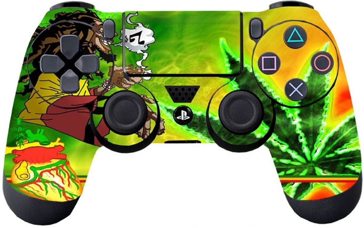 GameID PS4 Dualshock 4 Controller Skin Sticker - Bob Marley Weed