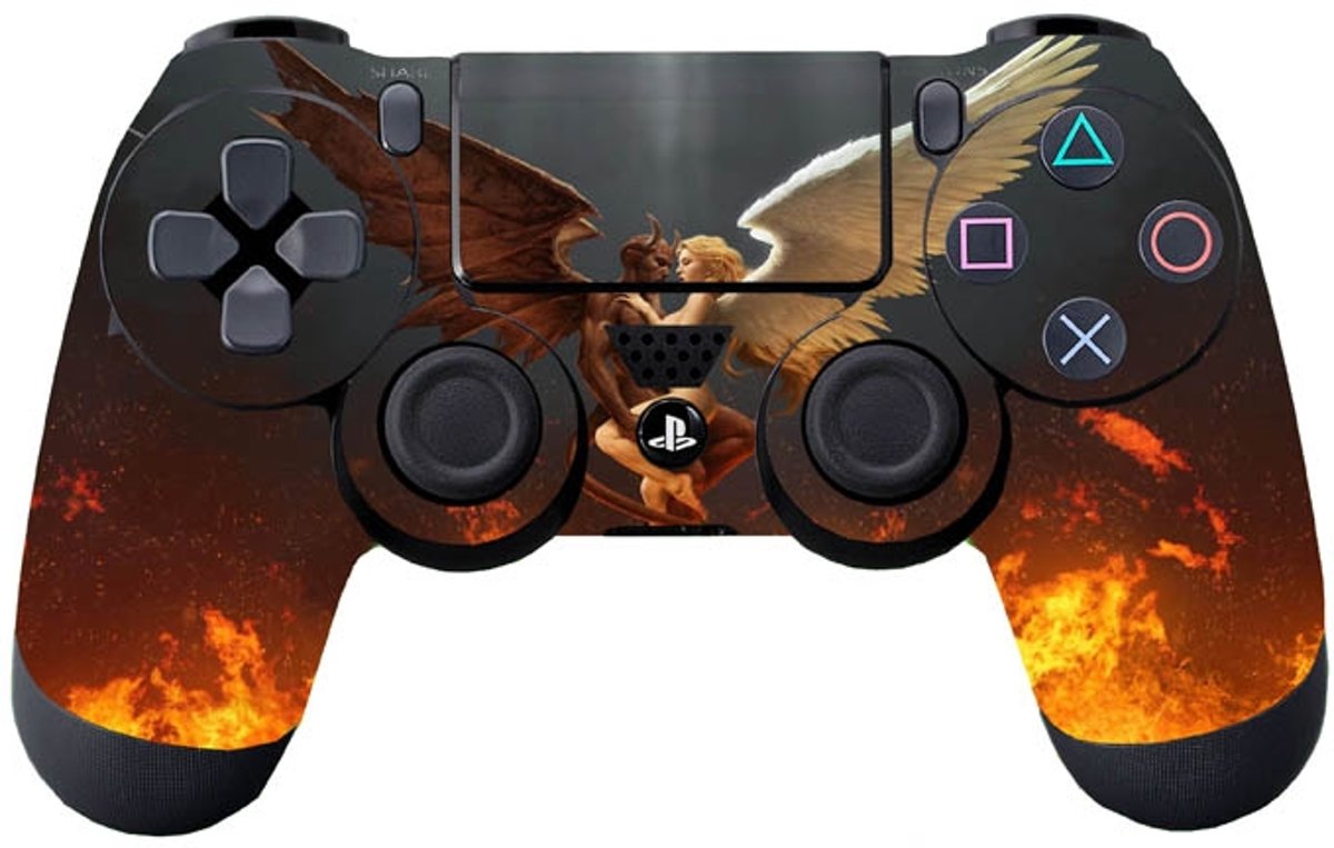 GameID PS4 Dualshock 4 Controller Skin Sticker - Good and Evil