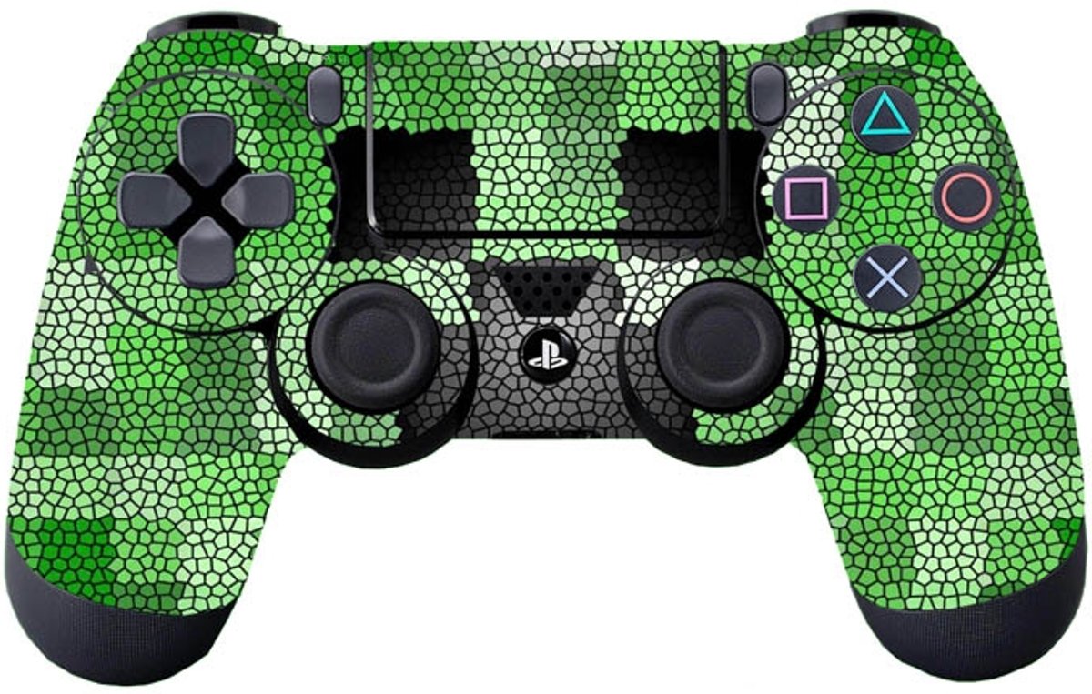 GameID PS4 Dualshock 4 Controller Skin Sticker - Minecraft Creeper Mosaic