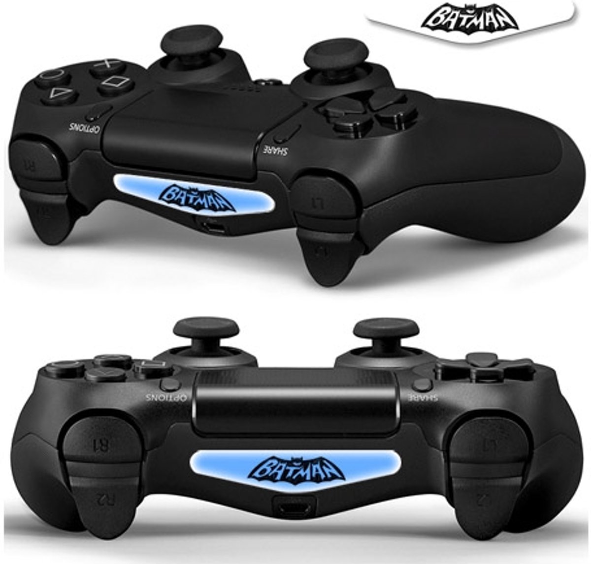 GameID PS4 Game Controller LED Sticker - Batman Comic Style