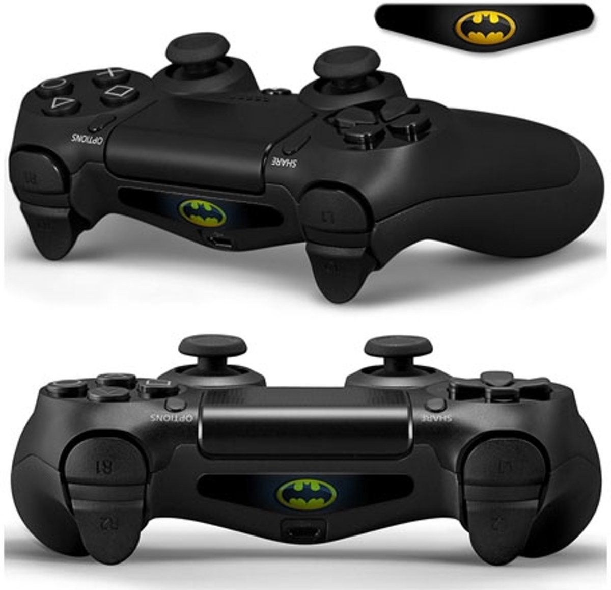 GameID PS4 Game Controller LED Sticker - Batman Original Gold Logo