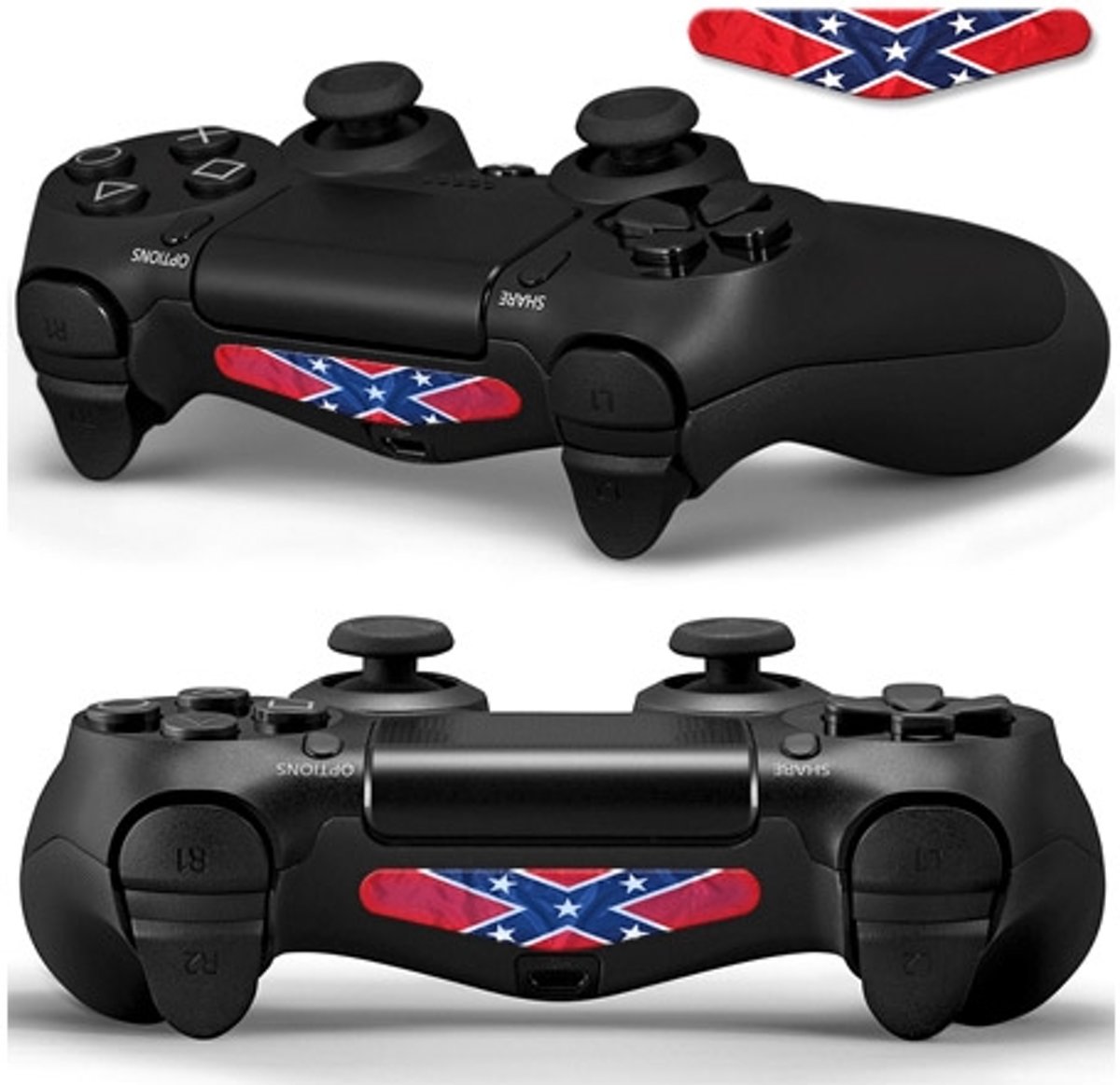 GameID PS4 Game Controller LED Sticker - Battle Flag