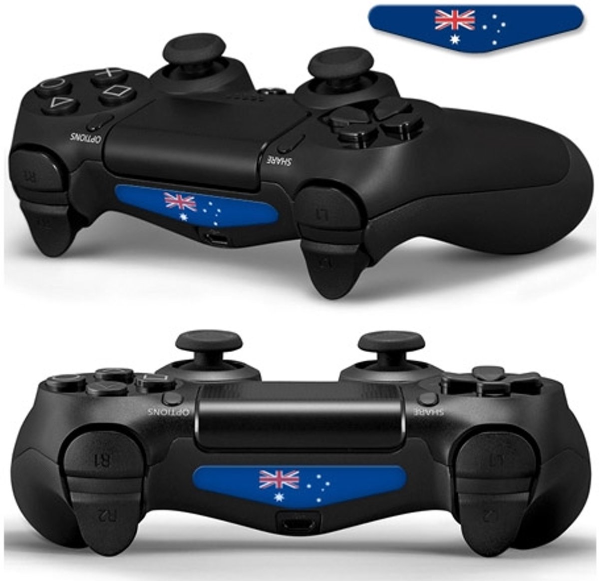 GameID PS4 Game Controller LED Sticker - Flag of Australia