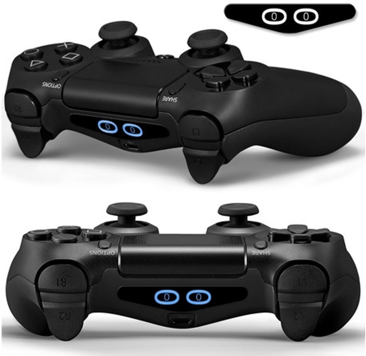 GameID PS4 Game Controller LED Sticker - Funny Panda Gamer Eyes