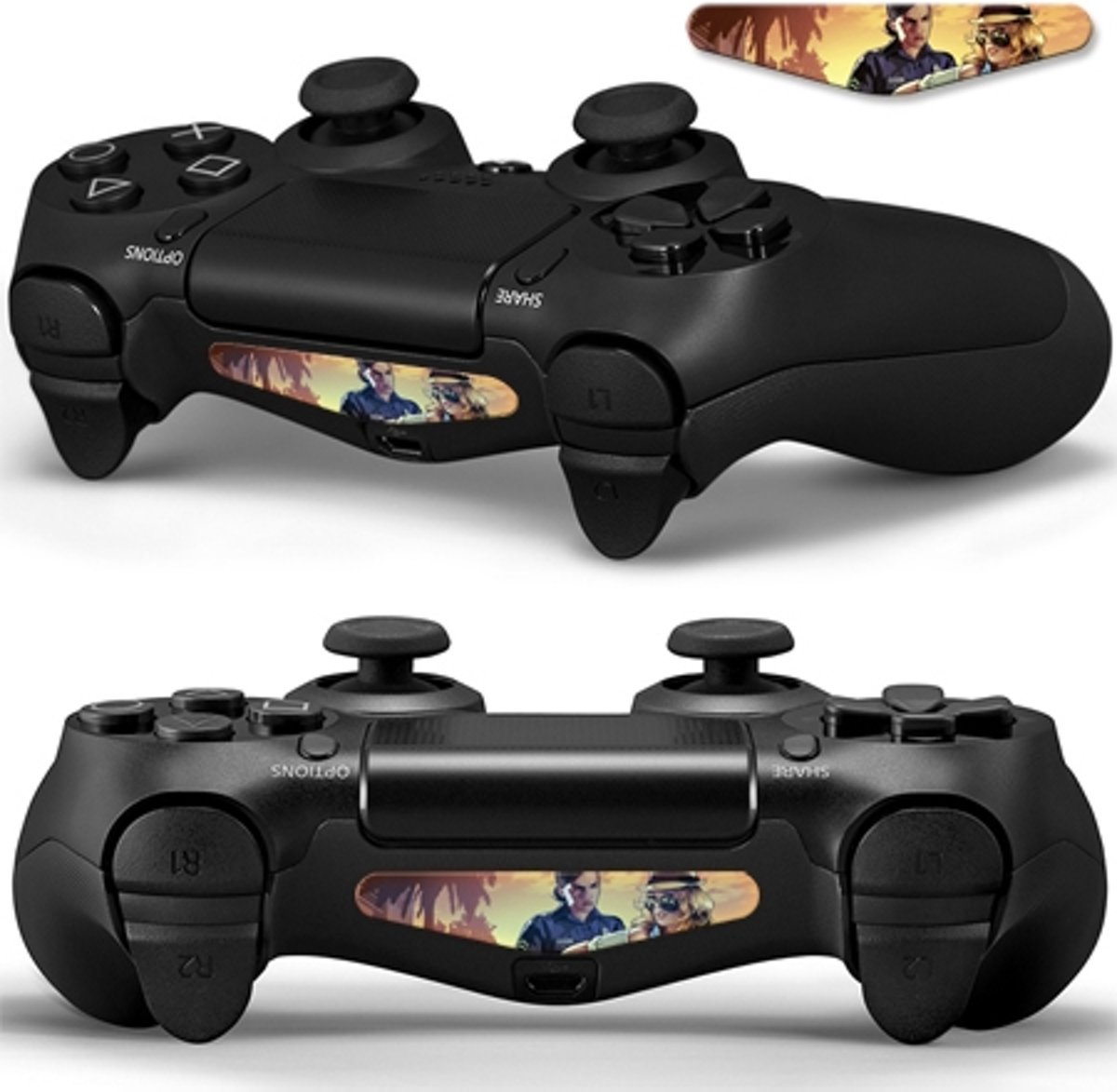 GameID PS4 Game Controller LED Sticker - GTA V Under Arrest