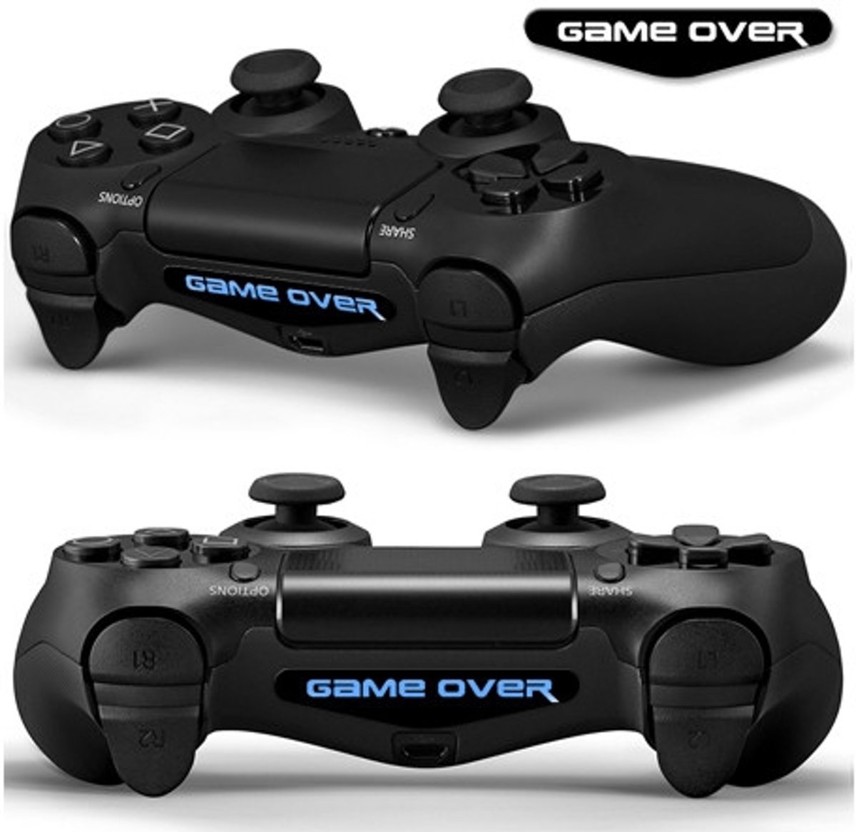 GameID PS4 Game Controller LED Sticker - Game Over