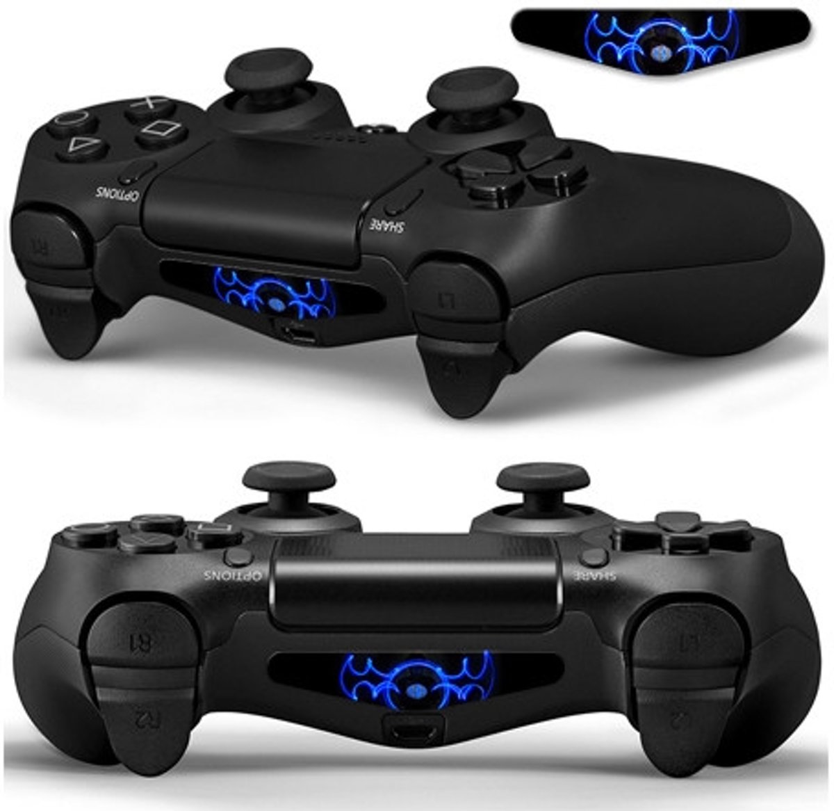 GameID PS4 Game Controller LED Sticker - Glowing Neon Wings