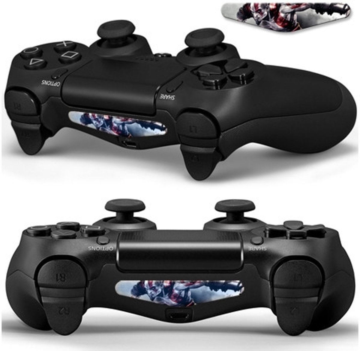 GameID PS4 Game Controller LED Sticker - God Of War Kratos