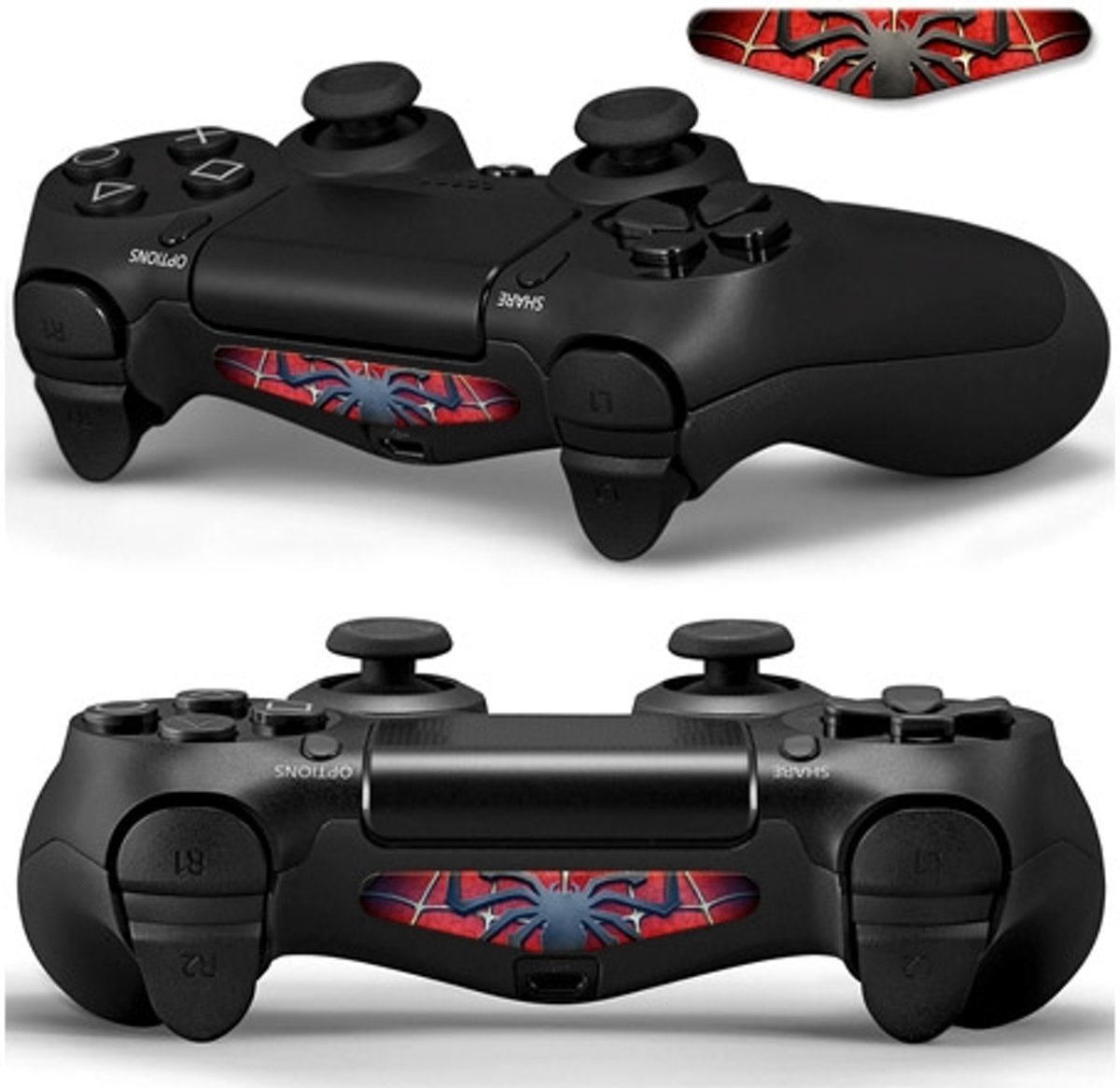 GameID PS4 Game Controller LED Sticker - Spider-Man Spider Web