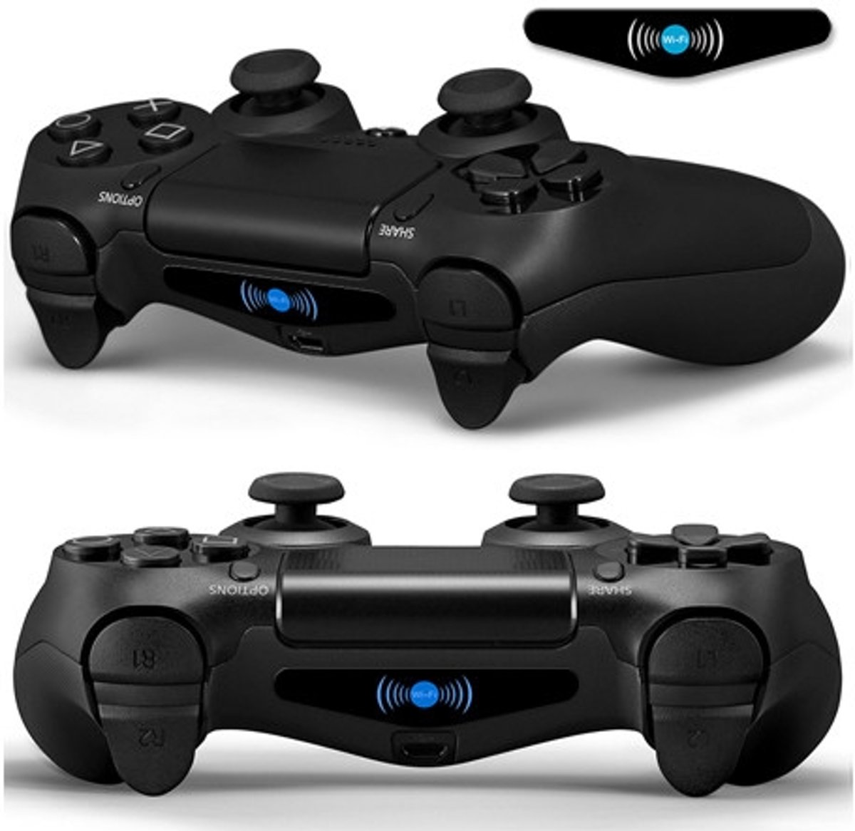 GameID PS4 Game Controller LED Sticker - Wi-Fi Waves Logo