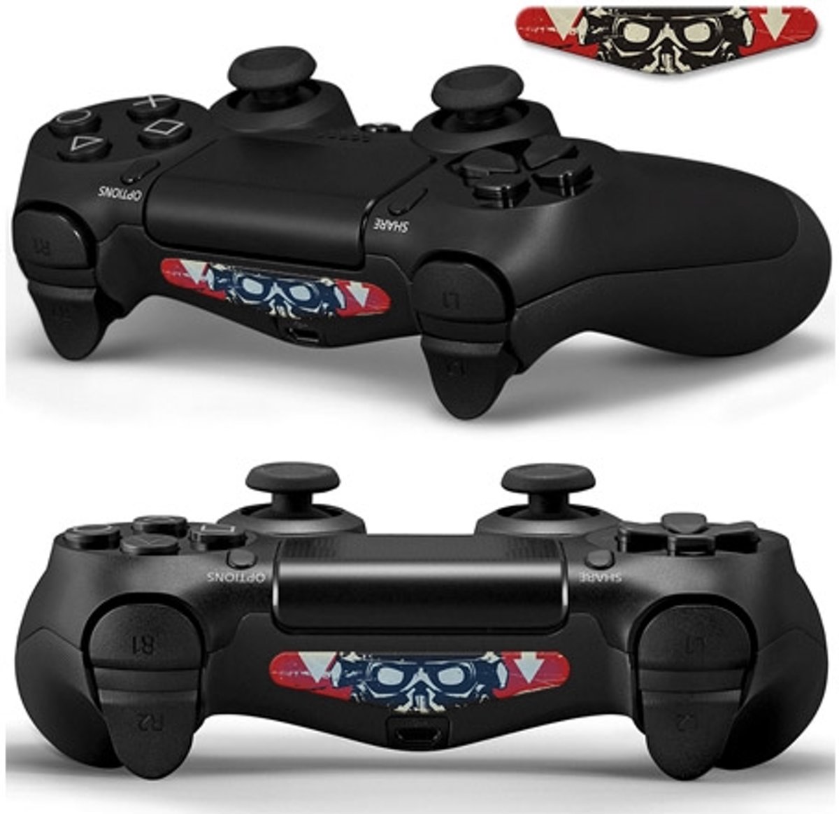 GameID PS4 Game Controller LED Sticker - Wolfenstein New Order Soldier