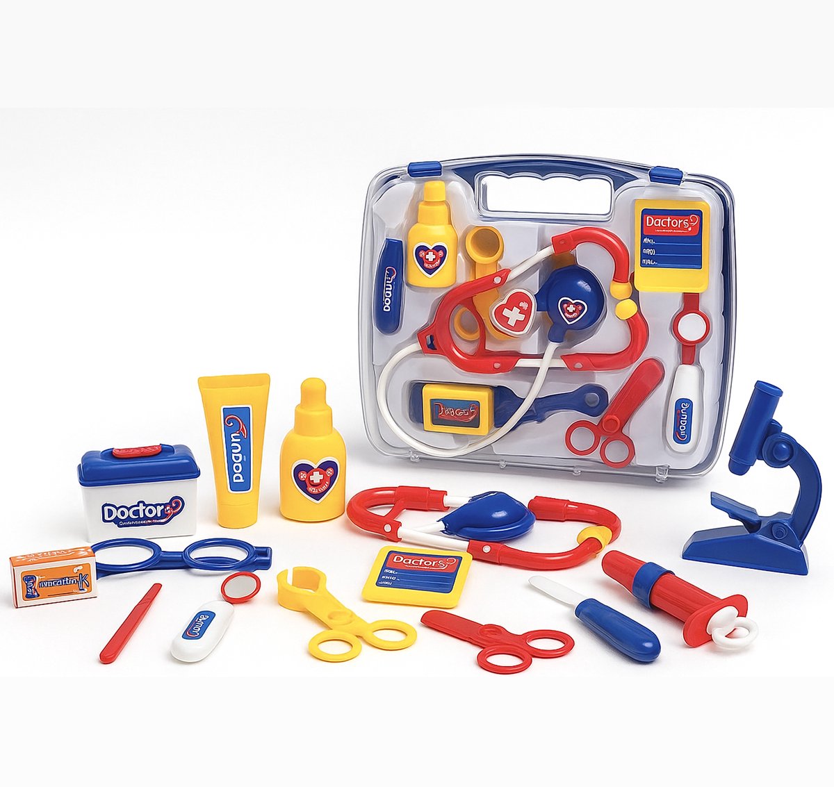 Dokterset Speelgoed - Dokterset 14 delig - Doktersset - Dokterskoffer - Speelgoed Doktersset - Dokter Speelgoed - Dokter Speelgoed Koffer - Black Fryday Deals - Sinterklaas Cadeautjes