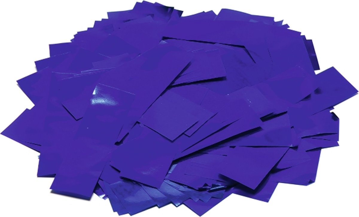 TCM FX Metallic Confetti rectangular 55x18mm, blue, 1kg