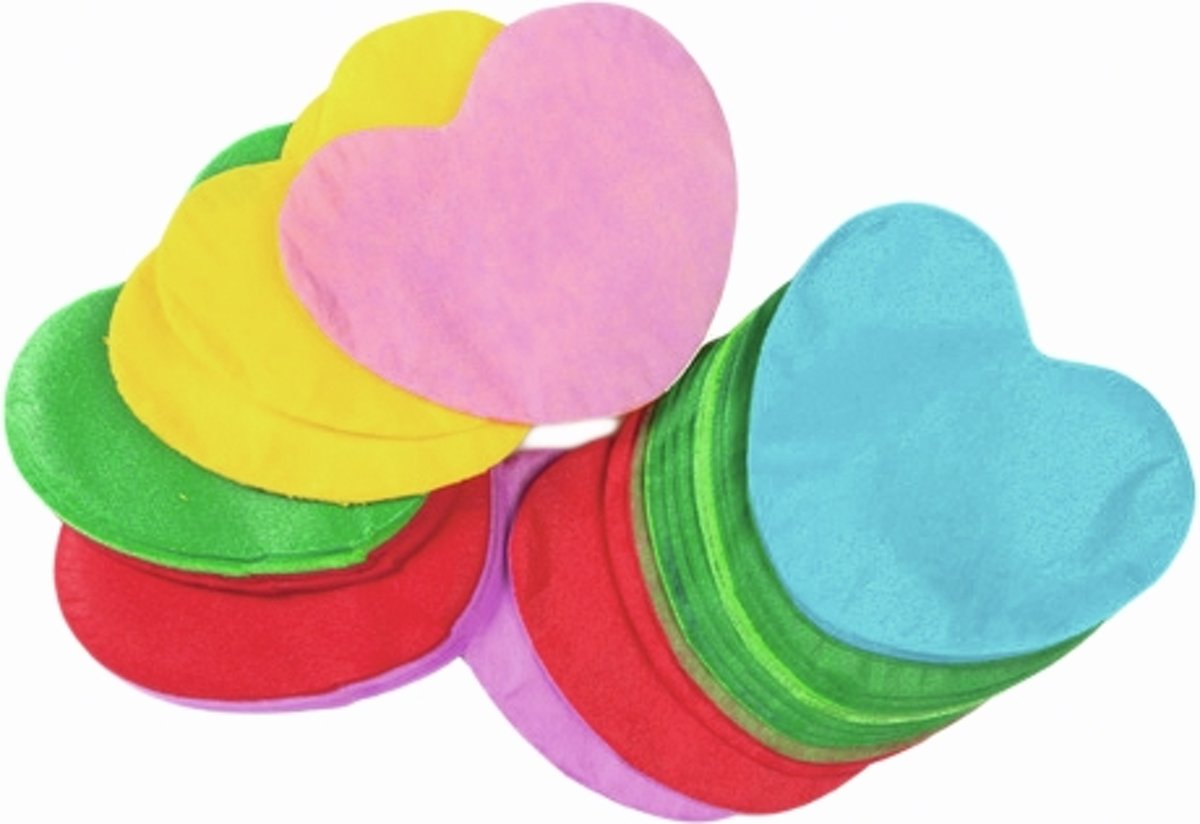 TCM FX Slowfall Confetti Hearts 55x55mm, multicolor, 1kg