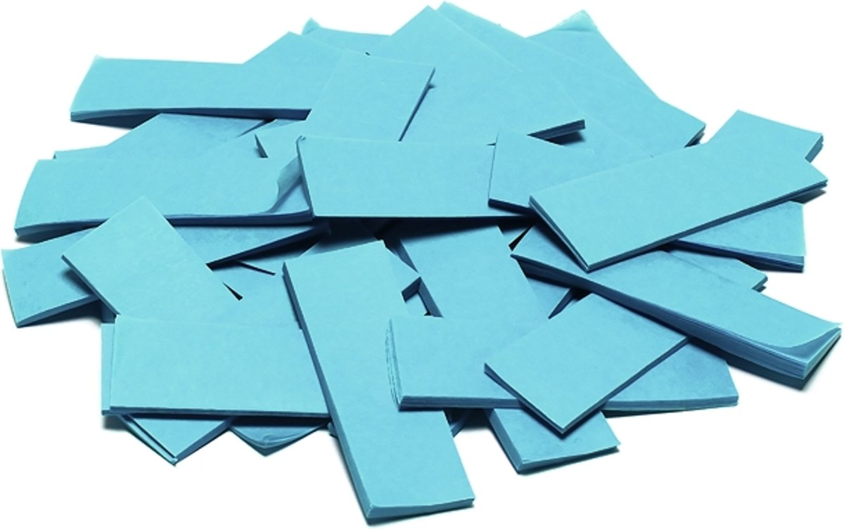 TCM FX Slowfall Confetti rectangular 55x18mm, light blue, 1kg