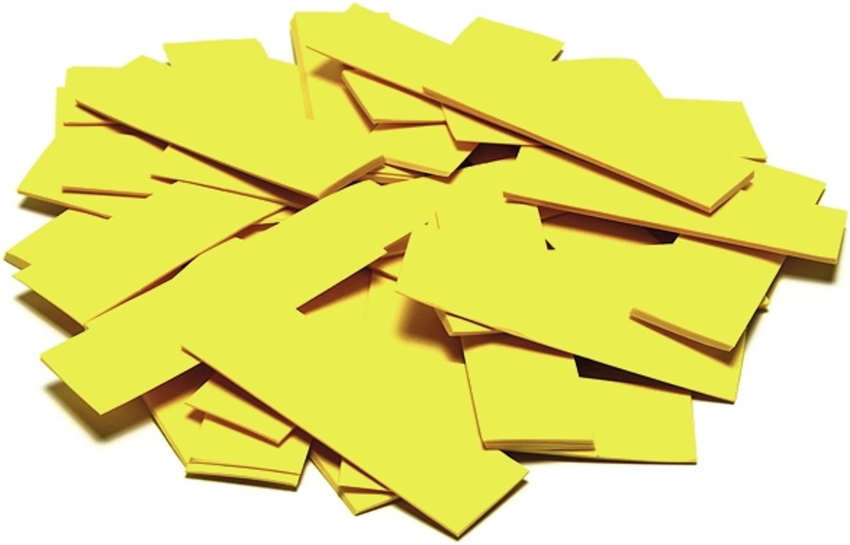 TCM FX Slowfall Confetti rectangular 55x18mm, yellow, 1kg