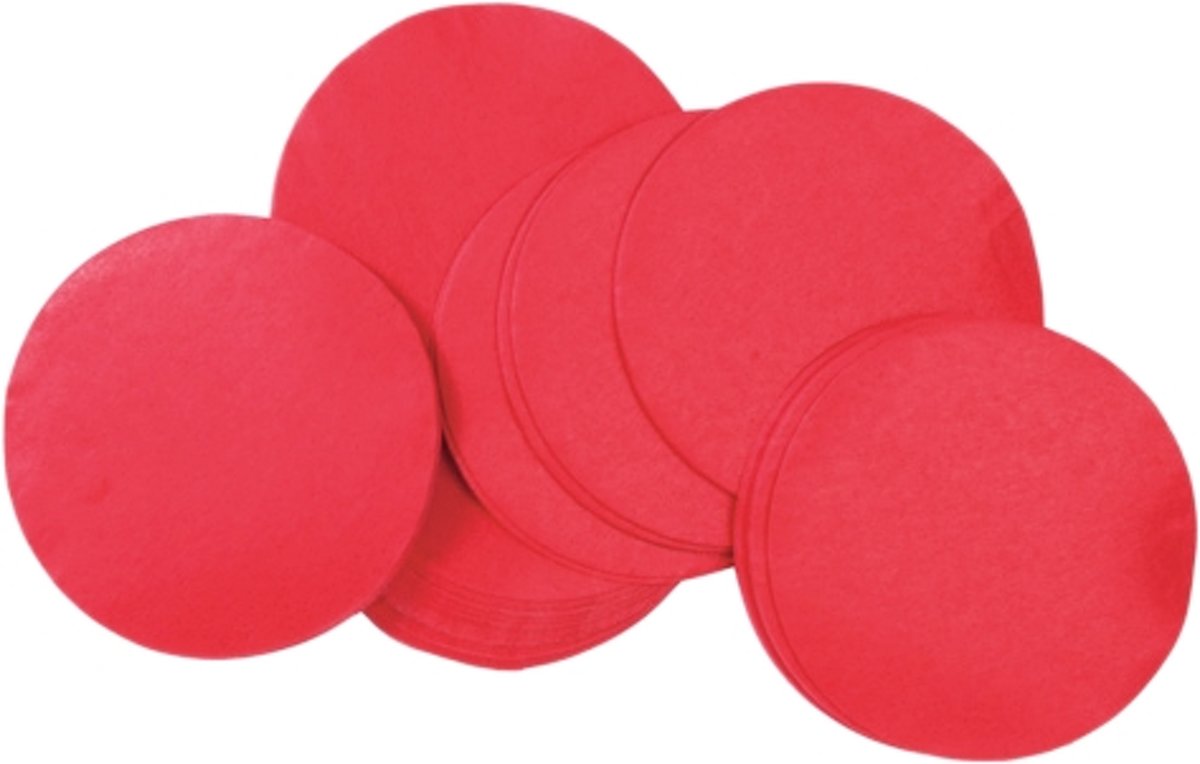 TCM FX Slowfall Confetti round 55x55mm, red, 1kg