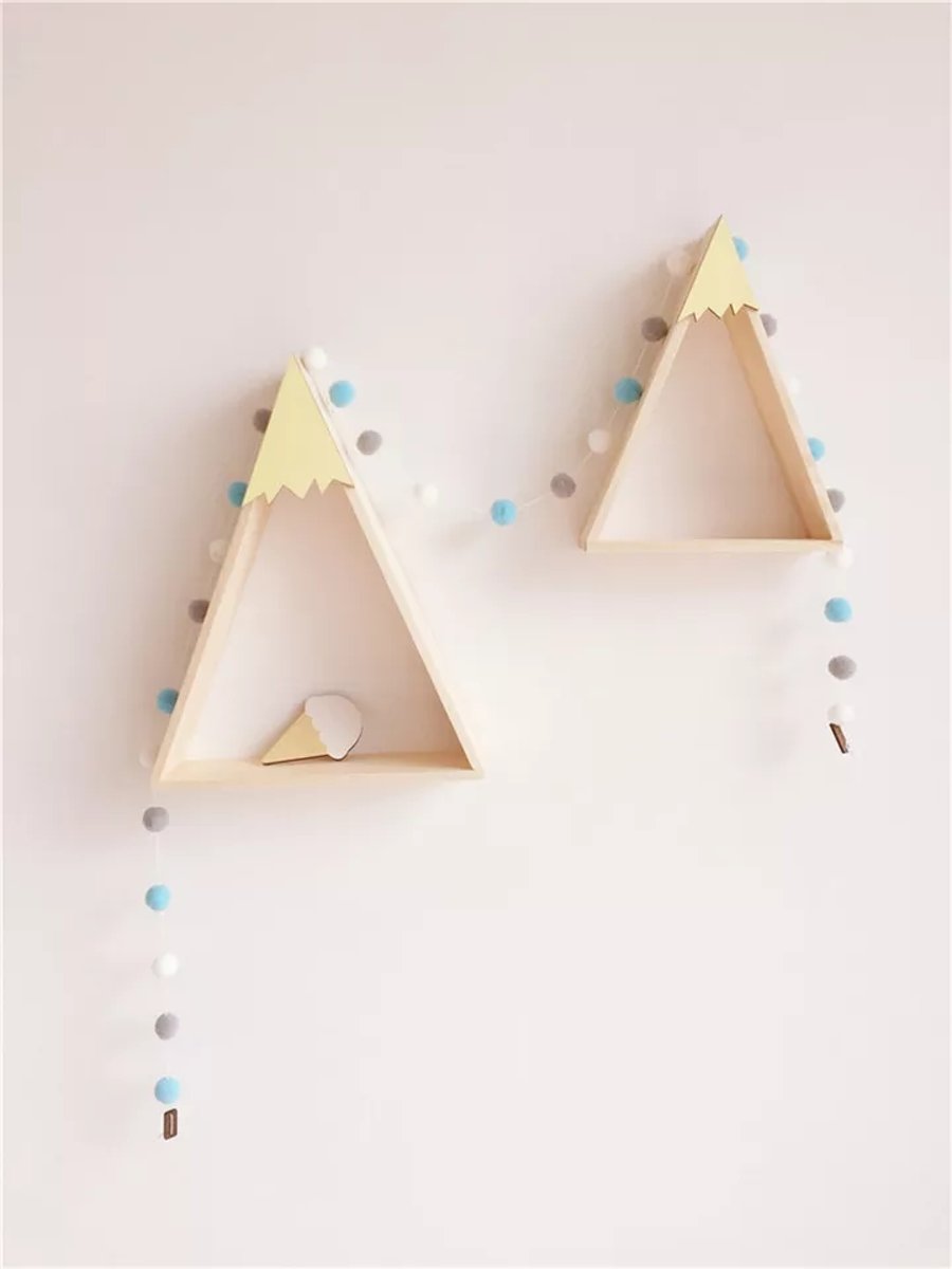 Nordic Style - DIY Wolvilt ballen slinger voor de baby/kinderkamer - Groen