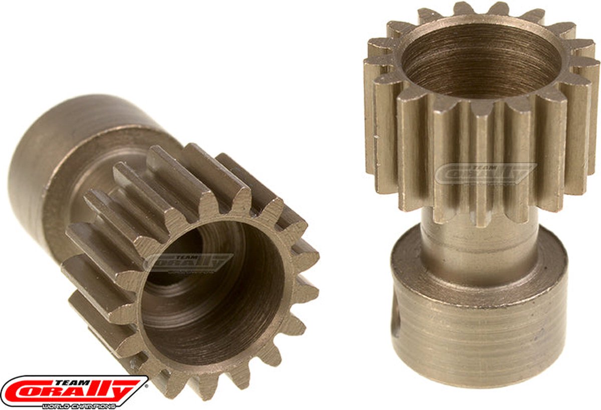 Team Corally - 48 DP Pinion – Long Boss – Hardened Steel – 17 Teeth - ø3.17mm