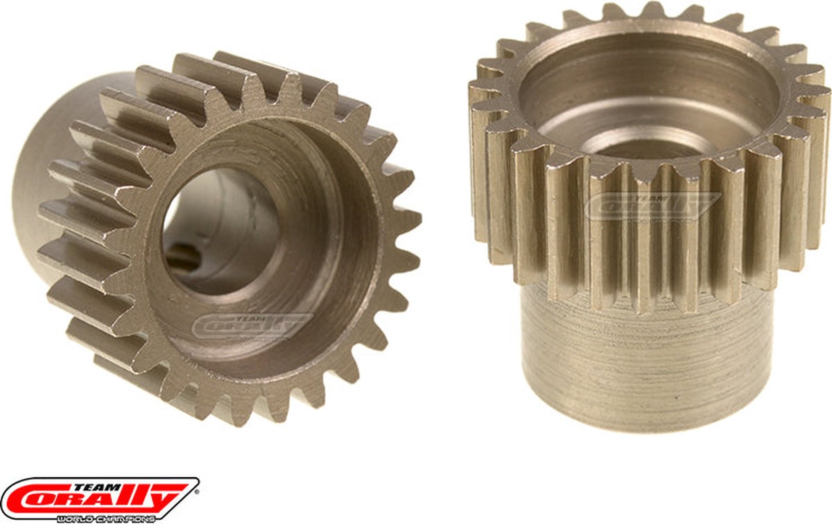 Team Corally - 48 DP Pinion – Short – Hardened Steel – 24 Teeth - ø5mm