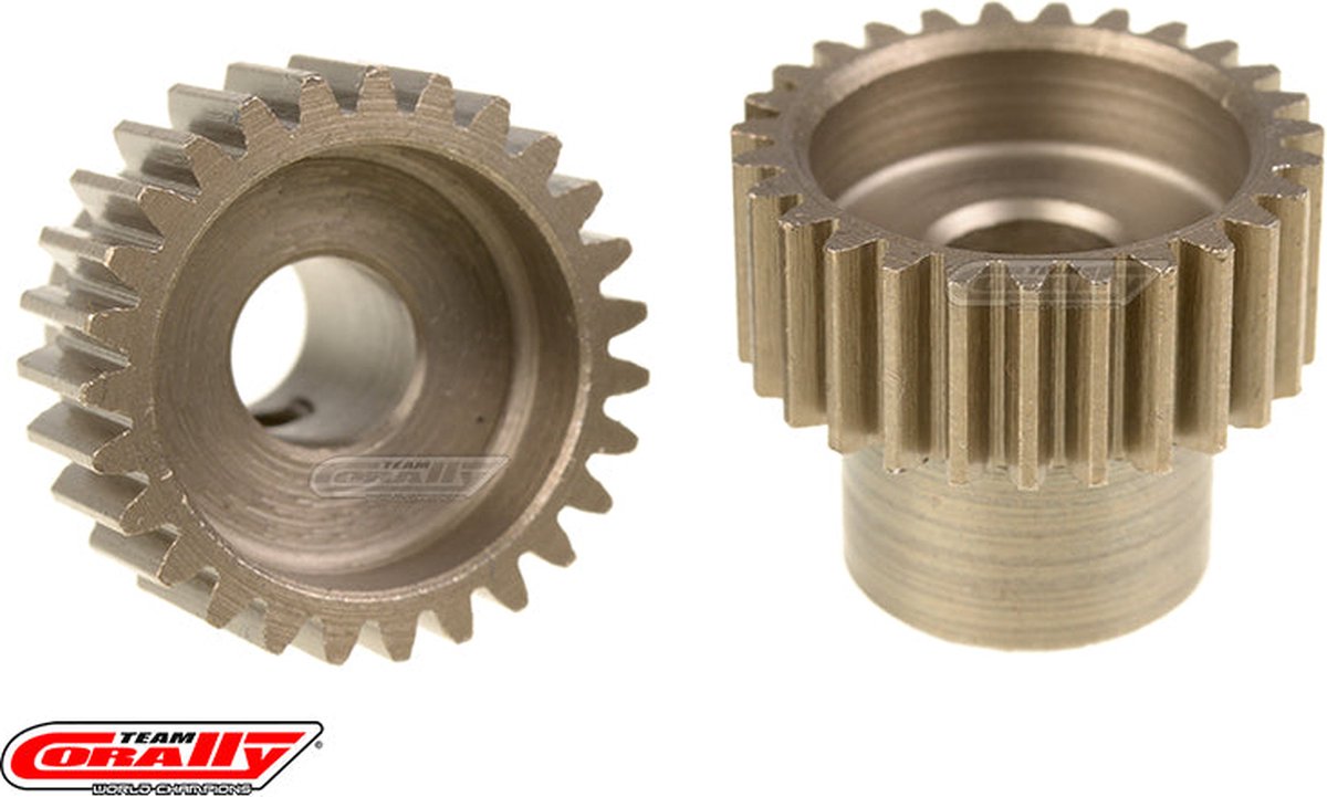 Team Corally - 48 DP Pinion – Short – Hardened Steel – 27 Teeth - ø5mm