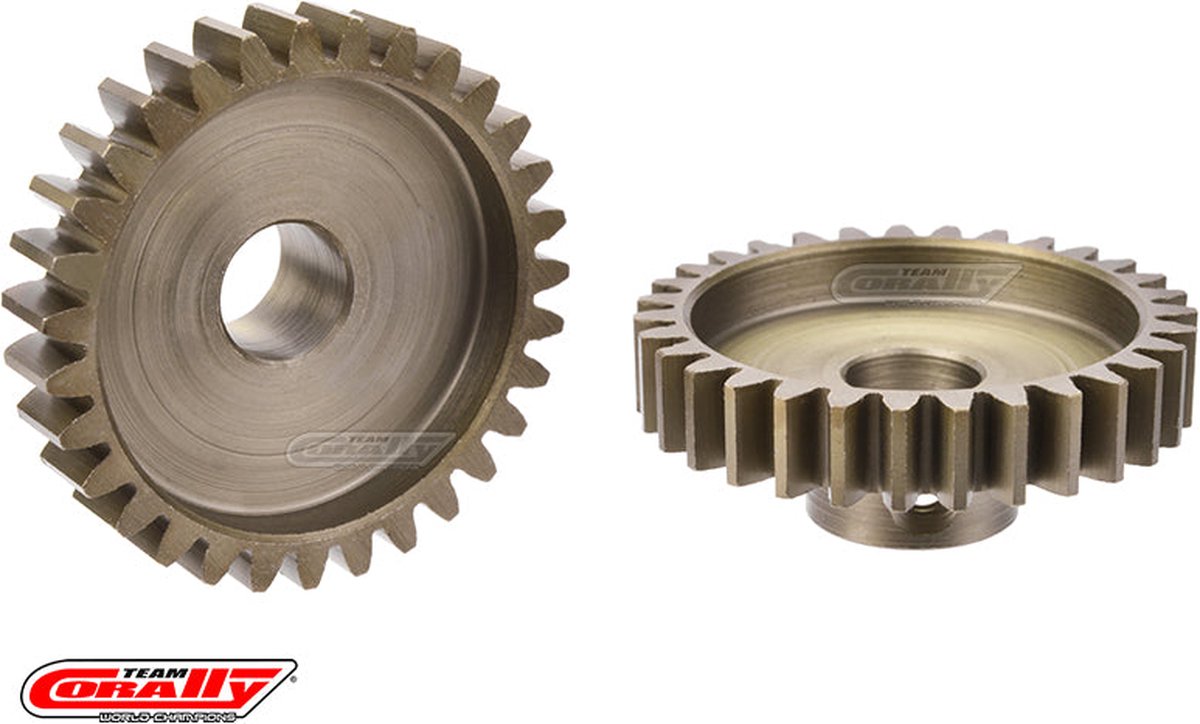 Team Corally - M1.0 Pinion – Short Wide Teeth – Hardened Steel - 31 Teeth - Shaft Dia. 8mm