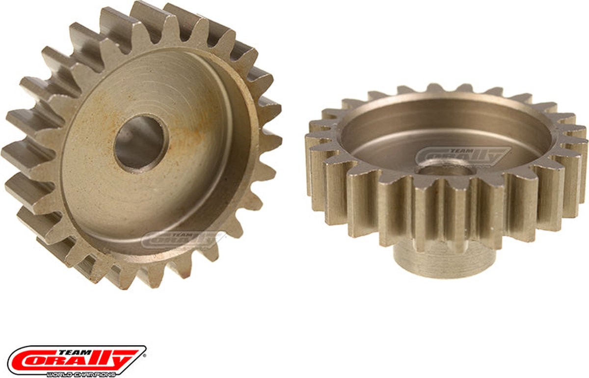 Team Corally - M1.0 Pinion – Short – Hardened Steel - 24 Teeth - ø5mm