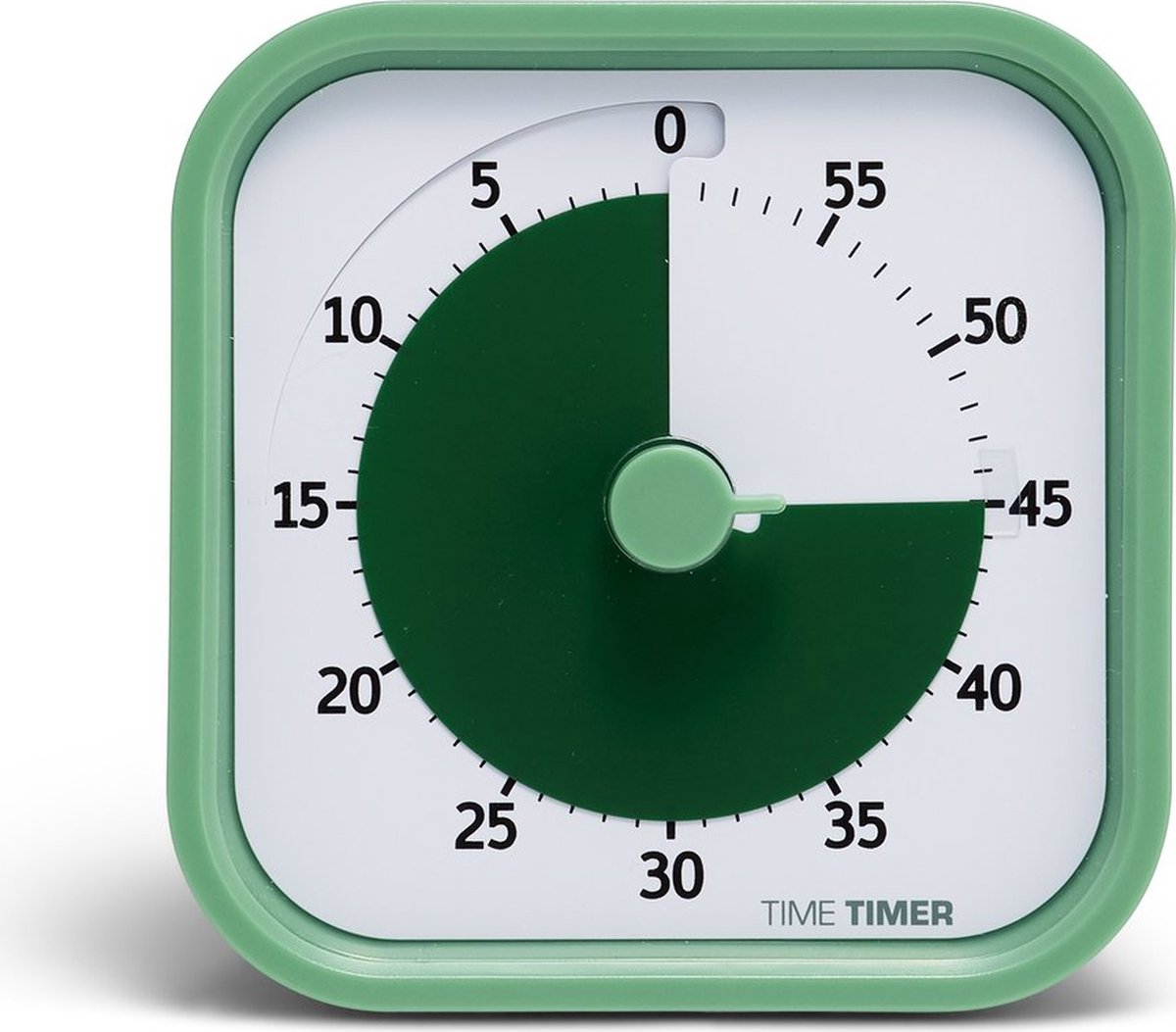 Time Timer HOME MOD — 60 Minuten Visuele Timer Home Edition - Fern Green - Voor Thuisscholing, Homeschool, Studie Tool, Timer voor Bureau, Keuken, Kantoor en Vergaderingen zonder Luid Getik