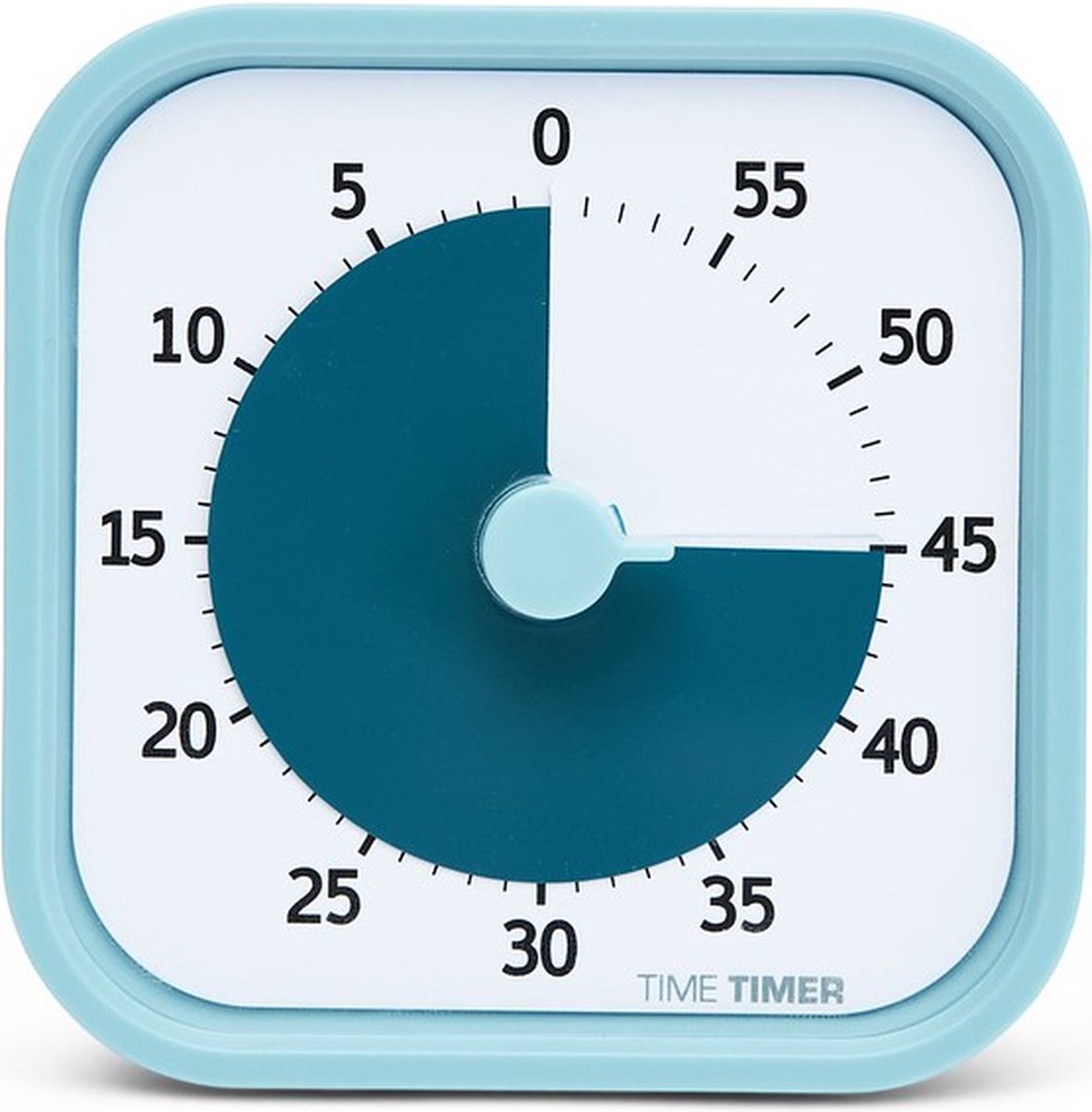 Time Timer HOME MOD — 60 Minuten Visuele Timer Home Edition - Lake Day Blauw - Voor Thuisscholing, Homeschool, Studie Tool, Timer voor Bureau, Keuken, Kantoor en Vergaderingen zonder Luid Getik