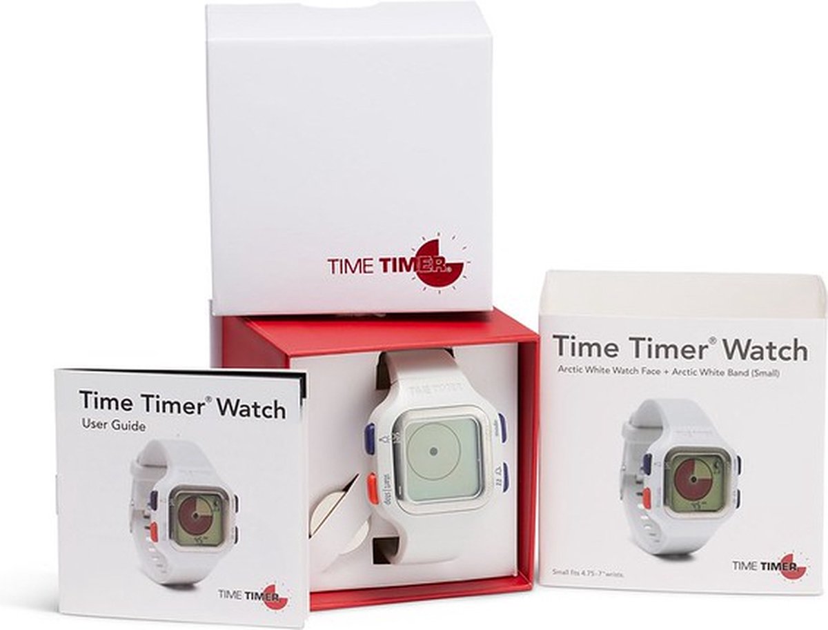 Time Timer® Watch Plus Small (nieuw) - kleur Artic White