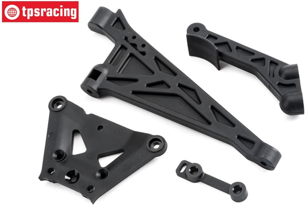 TLR251000 Chassis steun voor & achter, (TLR 5IVE-B), Set