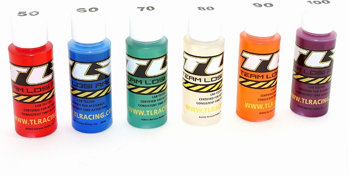 TLR74021 Siliconen olie TLR, 50 ml, 6 stuks