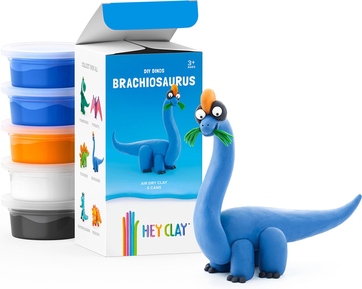 Hey Clay DIY Brachiosaurus Dinos creatief knutselpakket