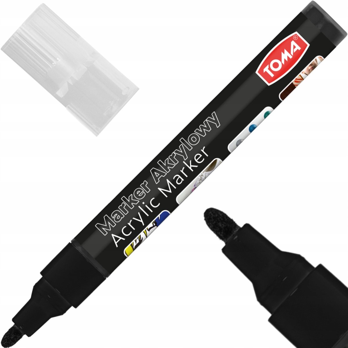 Toma TO-402 Acryl Marker 2,5mm Zwart