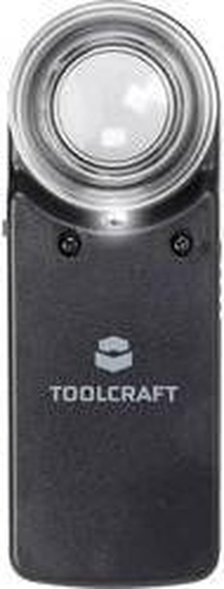 TOOLCRAFT 1303080 Vergrootglas Met LED-verlichting Vergrotingsfactor: 15 x Lensgrootte: (Ø) 20 mm